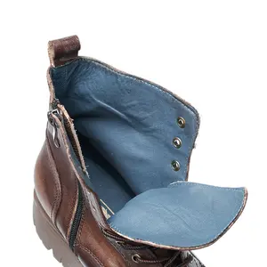 Wholesale Original Beef Tendon Bottom High-top Men's Wear-resistantTrendy Men's Tooling Shoes
