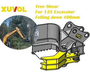 Cisaille à arbres Xuvol Max. Tête de coupe forestière de 400 mm pour machine à couper le bois, accessoire pour excavatrice de 10 à 15 tonnes - Product Image 5