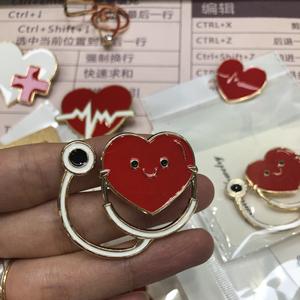 Pines Personalizados de Metal para Estetoscopio Médico para Enfermera y <span class=keywords><strong>Doctor</strong></span> - Product Image 6