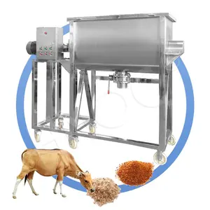 ماكينة مزج 3000 كجم بعمود مزدوج من HNOC ماكينة غذاء حيوانات مزودة بشريط مسمار خلاط أفقي بشريط للأسمدة
