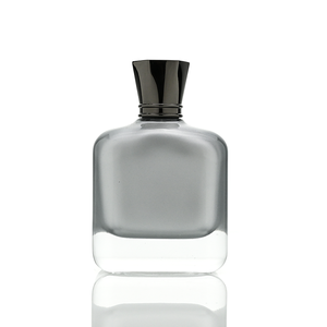 Flacon <span class=keywords><strong>de</strong></span> <span class=keywords><strong>parfum</strong></span> carré 100 ml à pulvérisation interne, design argenté, avec étiquette, capuchon en Zamac et boîte – Meilleures ventes - Product Image 2