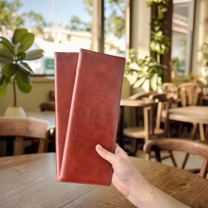 Porta Menús de Cuero PU A4 de Lujo, Carpeta para Bebidas, para Cafetería, Bar, Restaurante, Libro de Comandas, Regalos de Bienvenida, Regalos Promocionales - Product Image 1