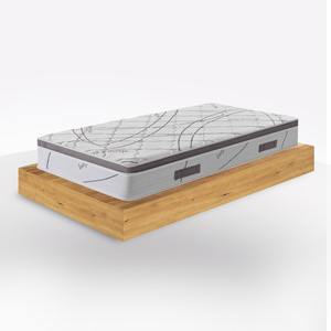 Matelas simple PILLOW TOP ELODY 80x190cm avec ressorts traditionnels et mousse à mémoire de forme - Product Image 1
