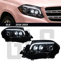 Adapté aux modèles Mercedes-Benz GLS 2016-2019, modification des phares avec des lentilles LED modèle 24 pour feux de jour