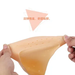Chaussettes de protection en silicone pour talons, hydratantes, anti-fissures, doublées de gel SEBS, pour pédicure spa, réparation des peaux sèches et gercées - Product Image 4