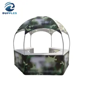 새로운 디자인 야외 접이식 돔 광고 텐트 방수 휴대용 육각형 돔 전망대 테이블