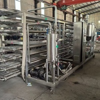 Stérilisateur automatique tube-in-tube et pasteurisateur tubulaire haute productivité pour purée de mangue et concentré de tomate, capacité 500L-1000L