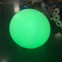 Ballons sphériques géants en PVC de 1 m, personnalisables en taille et couleur, avec éclairage LED changeant de couleur, pour la publicité extérieure et les fêtes