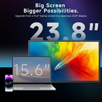 Monitor Portátil con Pantalla Táctil IPS de 23.8 Pulgadas, 1080P, 120Hz, 10ms, FHD, 100% SRGB, USB-C para Altavoces, Soporte 120, VESA, Hogar/Juegos