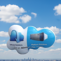 Ballons gonflables en forme de nuage, personnalisés, géants, en tissu PVC, couleur personnalisée et taille de 4 m