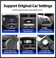 Système Linux 10,25/12,3 pouces Carplay DVD sans fil Android Auto pour véhicules Mercedes-Benz Classe C W204 S204