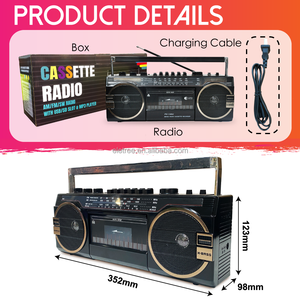 Plateau tournant Antique Portable fabriqué au japon, haut-parleur stéréo, Am Fm Sw, Radio <span class=keywords><strong>Hifi</strong></span>, lecteur Mp3, Usb avec Mp3 - Product Image 6