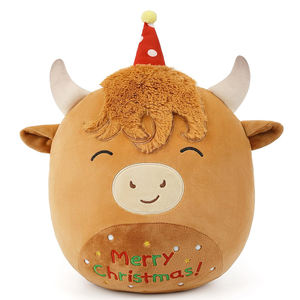U657 Personnaliser la vache en peluche oreiller doux câlin animaux en peluche pour les cadeaux d'anniversaire décor à la maison géant Highland vache en peluche <span class=keywords><strong>jouet</strong></span> - Product Image 1