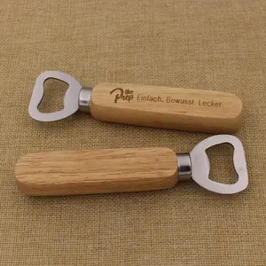 Custom Wooden Bottle Opener с Laser Logo, Wholesale, Fast Delivery