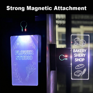 Aimant de réfrigérateur LED personnalisé, panneau lumineux magnétique en acrylique, mini décoration lumineuse pour réfrigérateur, logo personnalisé, cadeau promotionnel souvenir - Product Image 4