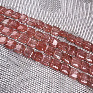 Cuentas de Piedras Preciosas Pulimentadas al por Mayor, Forma Cuadrada Plana, Aventurina Multi Ágata para Fabricación de Joyería DIY, 12mm, Longitud 38cm 15" - Product Image 5