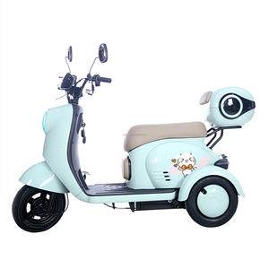 Tricycle cargo électrique 48V à carrosserie ouverte en acier pour adultes et seniors, puissance 600W, certifié CE, 2 passagers - Product Image 2