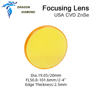레이저 절단 조각기에 대한 미국 ZnSe Co2 레이저 포커스 렌즈 Dia.12mm FL.38.1/50.8/63.5/76.2/101.6mm 초점 거리 - Product Image 4
