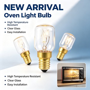 Promotion : Ampoule <span class=keywords><strong>Edison</strong></span> haute température 220V-240V T22 T25 15W E14 pour four, grille-pain, lampe vapeur ou hotte de cuisine - Product Image 1