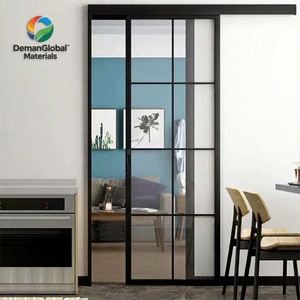 NFRC Certified Aluminum Alloy <strong>Barn</strong>/Hanging Rail <strong>Sliding</strong> <strong>Door</strong> Sound Insulation 3-Year Warranty Bedroom Bathroom Modern Minimalism - Product Image 1