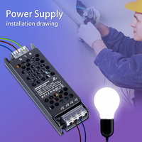 DUSKTEC sabit voltaj 300W 12.5A AC 100-260V DC 24V toptan Mini Ultra ince motosiklet Led güç kaynağı trafo sürücü