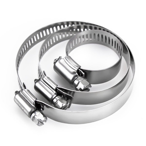 Holles 304 Stainless Steel <b>Hose</b> <b>Clamps</b> 46-70mm American Style Pipe <b>Clamps</b> for Repair and Replacement - Product Image 2