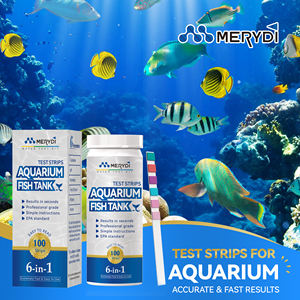 Akvaryum Test şeritleri 6 in 1 su Test kiti için tatlısu balık tankı balık gölet amonyak Test şeritleri - Product Image 2