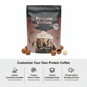 Poudre de café protéiné aux noisettes professionnelle, boisson instantanée glacée, MCT, prébiotiques, sans sucre, boisson énergisante pour les matins chargés à la maison - Product Image 6