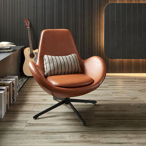 เก้าอี้พักผ่อนดีไซน์ทันสมัยหุ้มหนัง PU นุ่มกำมะหยี่ สำหรับห้องนั่งเล่น เฟอร์นิเจอร์บ้าน คลังสินค้า - Product Image 2