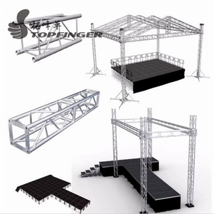 El sistema de armadura de techo de aluminio de la nueva versión de tendencia con escenario para el escenario de eventos de campo de escenario portátil de concierto - Product Image 1