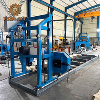 Scierie à bande horizontale portable pour la coupe de bois avec remorque