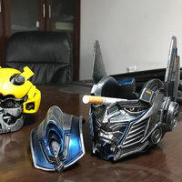 Asbak Kreatif Berbentuk Anime, Pot Bunga Hias, Hadiah untuk Pacar, Ornamen Kepala Transformers Optimus Prime