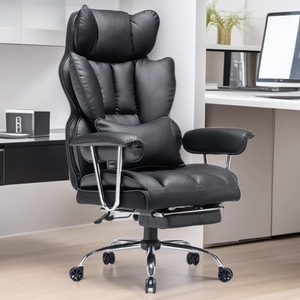 E-Sports Leather <b>Chair</b> Ergonomic Recliner Swivel Office Home <b>Study</b> Game <b>Chair</b> Comfortable Modern Simplicity Sponge-Filled - Product Image 2