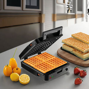 उच्च गुणवत्ता 1200w मिनी वाफले निर्माता घरेलू बहुउद्देशीय सैंडविच मशीन के साथ 16 त्रिभुजों हस्तनिर्मित डिजाइन - Product Image 6