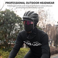 Masque facial respirant en soie glacée polyester TOSUOD, protection UV pour le cyclisme, cache-cou sans couture, évacuation de la transpiration, sport, été, équitation