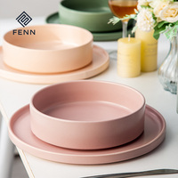 FENN Service personnalisé bol à dîner en céramique empilable en gros bol en céramique fine maison Style Simple bol à mélanger en céramique