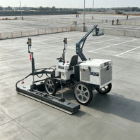 Niveleuse à béton laser robuste avec structure antichoc pour les travaux de construction de sols en béton dans les ports et entrepôts