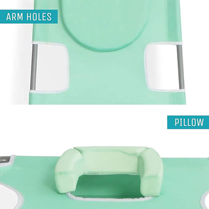 Chaise de voiture pliante moderne en métal de haute qualité chaise de bronzage pliante avec coussin de tête pour cour de patio - Product Image 4