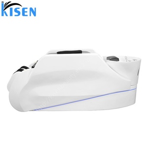 Équipement de salon KISEN, mobilier de salon de coiffure électrique, lit de spa pour la tête, chaise de massage et de lavage avec bassin en céramique pour institut de beauté - Product Image 3