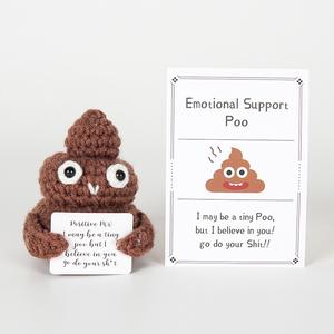 Crochet Poop Plush Toy Washed Super Soft <strong>Funny</strong> Gag <strong>Gift</strong> <strong>for</strong> <strong>Brother</strong> Dad Friends Teen Boys PP Cotton Stress Relief Office Decor - Product Image 2