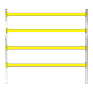 อุปกรณ์จัดเก็บของในการขนส่งสินค้า-bxtxh 2925x4 paar tragbalken für 15 europaar paletten paletten MIT fachlast 3150 kg/tragbalkenpaar - Product Image 1