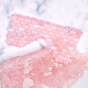 Mắt Massager Mặt nạ đá thạch anh cho các công cụ cá nhân đá quý tự nhiên đá Jade mắt Rèm New Jade Mặt nạ mắt - Product Image 2