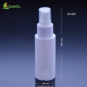 Botella Redonda de Plástico HDPE Blanca de 60 ml (2 oz) Ecannal con Cuello 24-410, Acabado de Plástico PP, Falda Lisa, Tapa de Disco sin Forro - Product Image 2