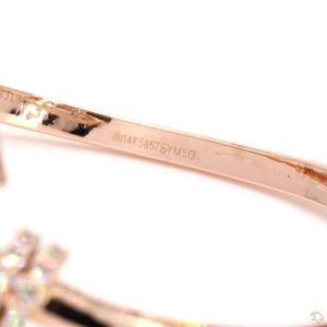 Hermosa Pulsera de Diamantes Dorada para Mujer, Brillante, Ligera, Cómoda, Diseño Clásico, Joyería de Moda, Regalo - Product Image 2