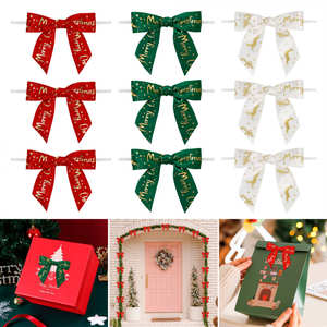 Vente chaude Noël Noeud Papillon Décoration Guirlande <span class=keywords><strong>De</strong></span> Noël Grande Taille et Mini Noeud Papillon pour Festival Party Décoratif Prop - Product Image 2