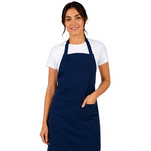 Grembiule Blu in Poliestere Senza Maniche con Tasca per Cucina, Pulizie, Hotel, Caffè e Ristoranti - Product Image 4