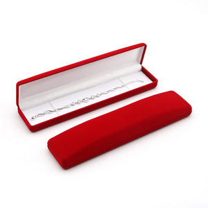 Scatola per Gioielli Rettangolare in Velluto di Qualità con Materiale Plastico+Velluto Design Semplice Colore e Logo Personalizzabili - Product Image 4