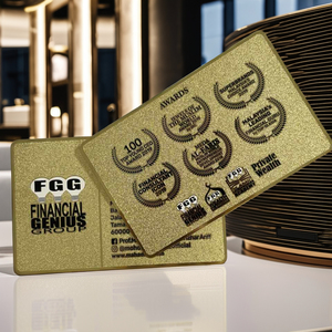 บัตรโลหะเคลือบทองคุณภาพสูงแบบกระจกเงาและผิวทรายแบบกึ่งเอช พร้อมสีและโลโก้ที่ปรับแต่งได้สำหรับนามบัตรธุรกิจ - Product Image 4