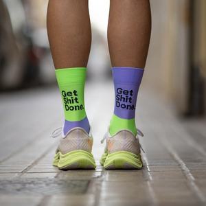 कस्टम कुशन टेरी पैडिंग पेशेवर एथलेटिक मैराथन खेल बड़े ब्रांड लुभावने साइकिल पुरुषों के मोजे - Product Image 5