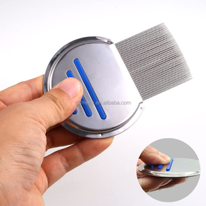 الحيوانات الأليفة الفولاذ المقاوم للصدأ رئيس مشط القمل المسمار موضوع إبرة الكلاب القطط إزالة البرغوث مشط - Product Image 3